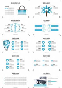 藍(lán)色簡(jiǎn)約·創(chuàng)意新生 100頁(yè)熊貓辦公互聯(lián)網(wǎng)銷(xiāo)售PPT模板，賦能產(chǎn)品營(yíng)銷(xiāo)新高度